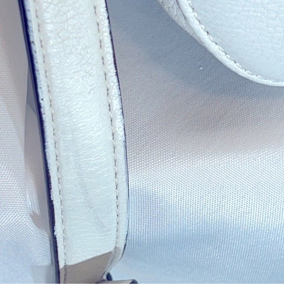 Michael Kors Large White Bags with Gold Accents.  Gently Used. 12.5”L x 9”H - Picture 15 of 15